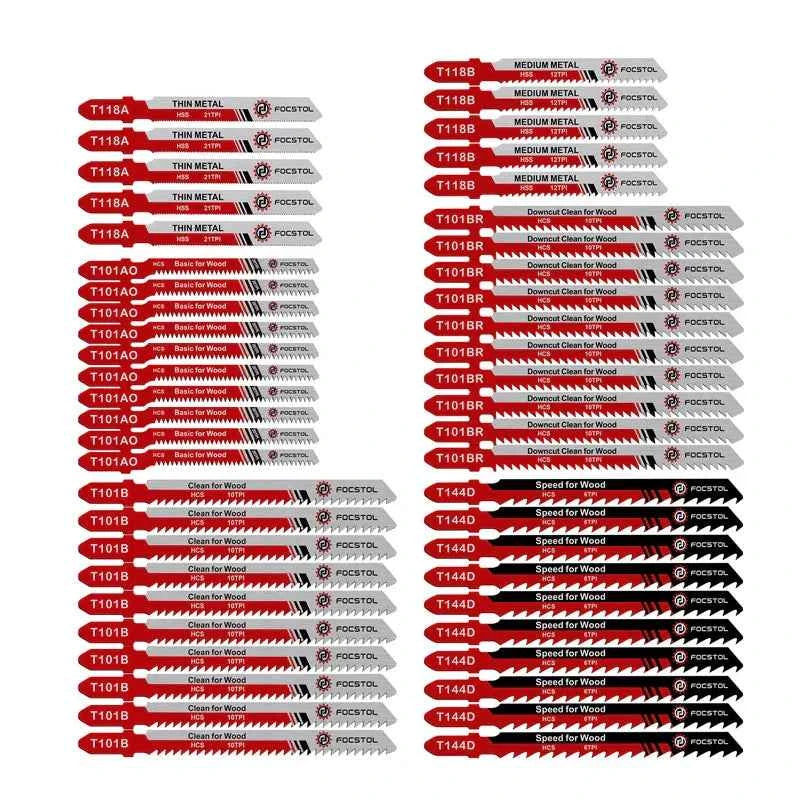 Lame De Scie Sauteuse t shank rouge et argentée