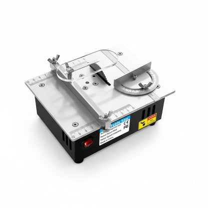 Scie Sur Table mini électrique en métal argenté