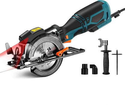 Mini Scie électrique bleue avec laser portative