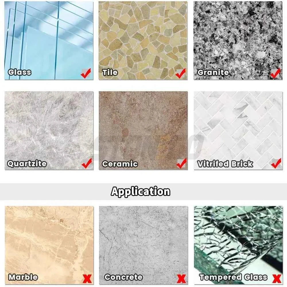 Kit Scie Cloche pour carrelage argent à tailles multiples