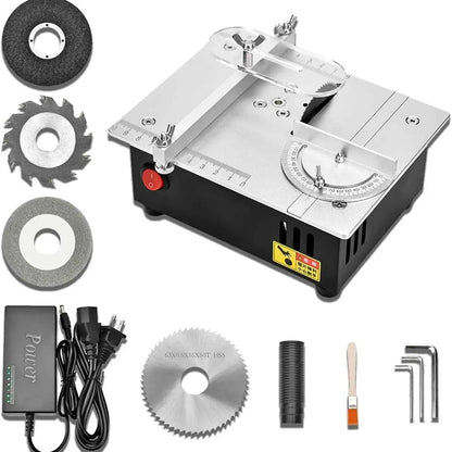 Scie Sur Table électrique mini en aluminium argenté