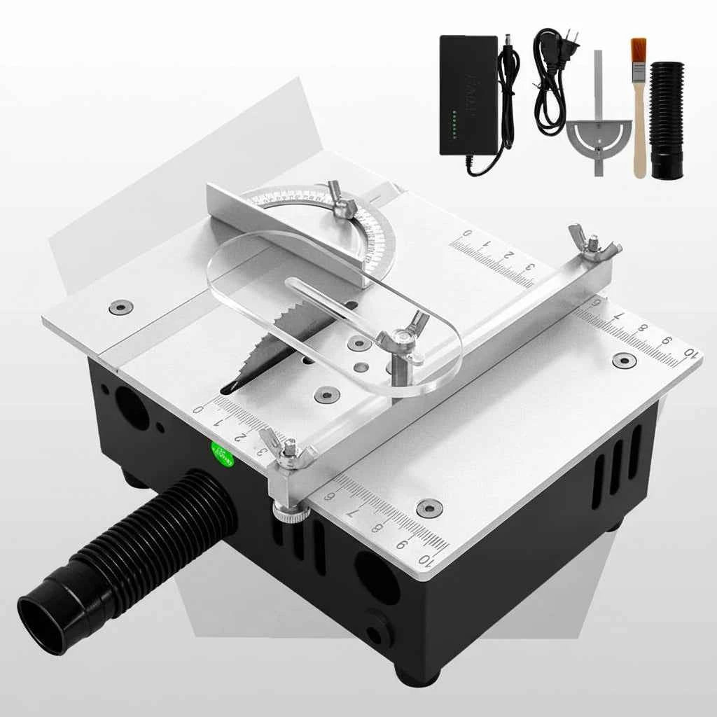 Scie Sur Table électrique mini en aluminium noir