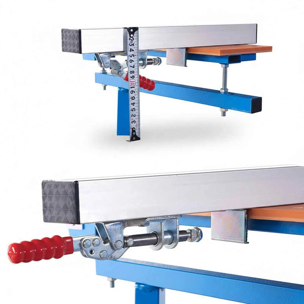Guide De Scie en aluminium avec serre joint rouge