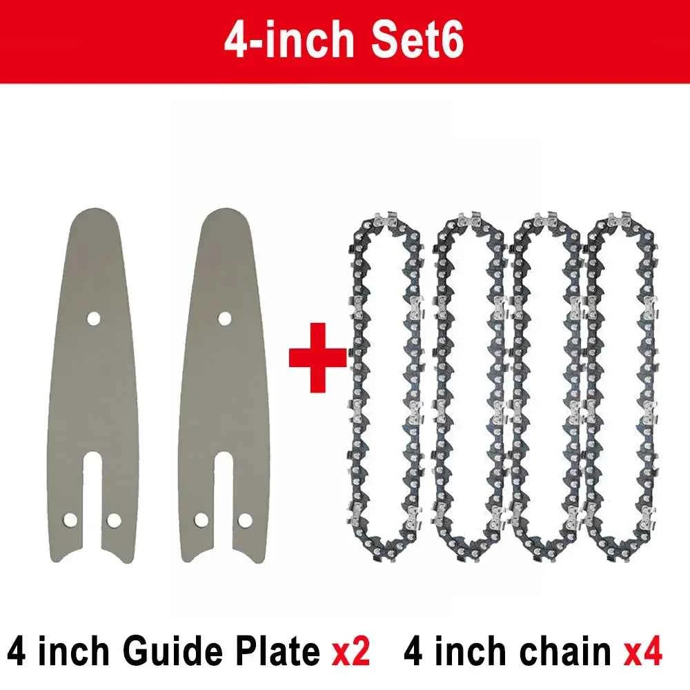 Chaîne De Scie mini sans fil 4 inch avec guide gris