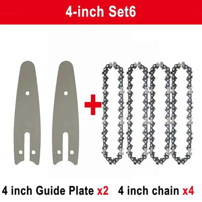 Chaîne De Scie mini sans fil 4 inch avec guide gris