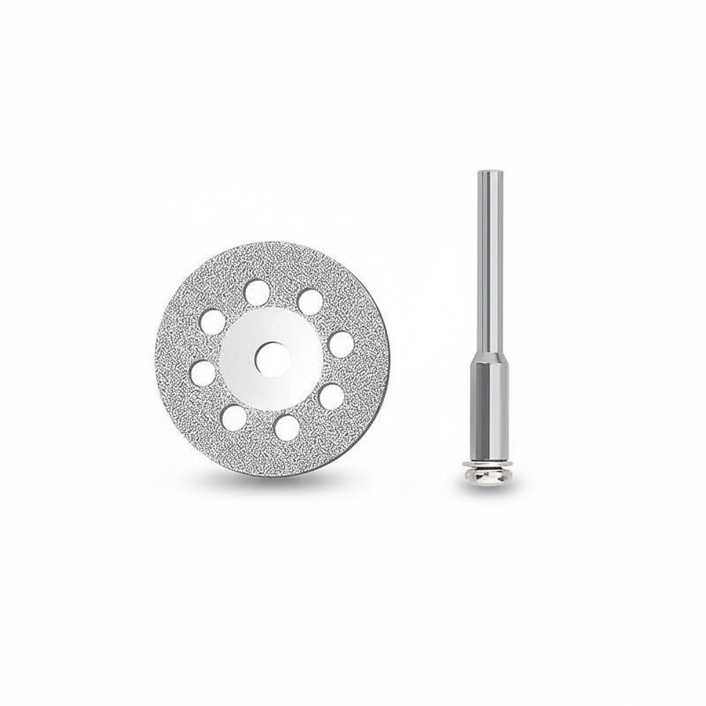 Lame De Scie disque argenté perforé 12pcs