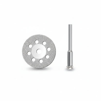 Lame De Scie disque argenté perforé 12pcs