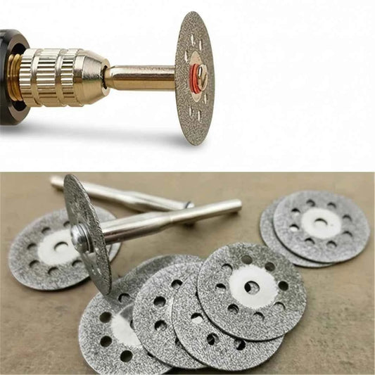 Lame De Scie disque argenté perforé 12pcs