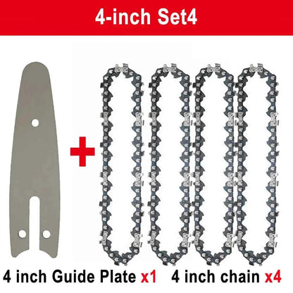 Chaîne De Scie mini sans fil 4 inch avec guide gris