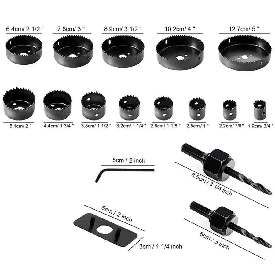 Kit Scie Cloche mini en métal noir en coffret