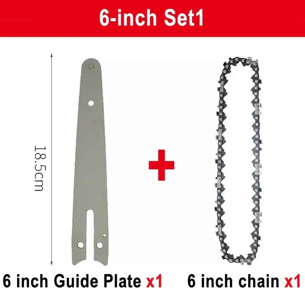 Chaîne De Scie électrique mini avec guide gris
