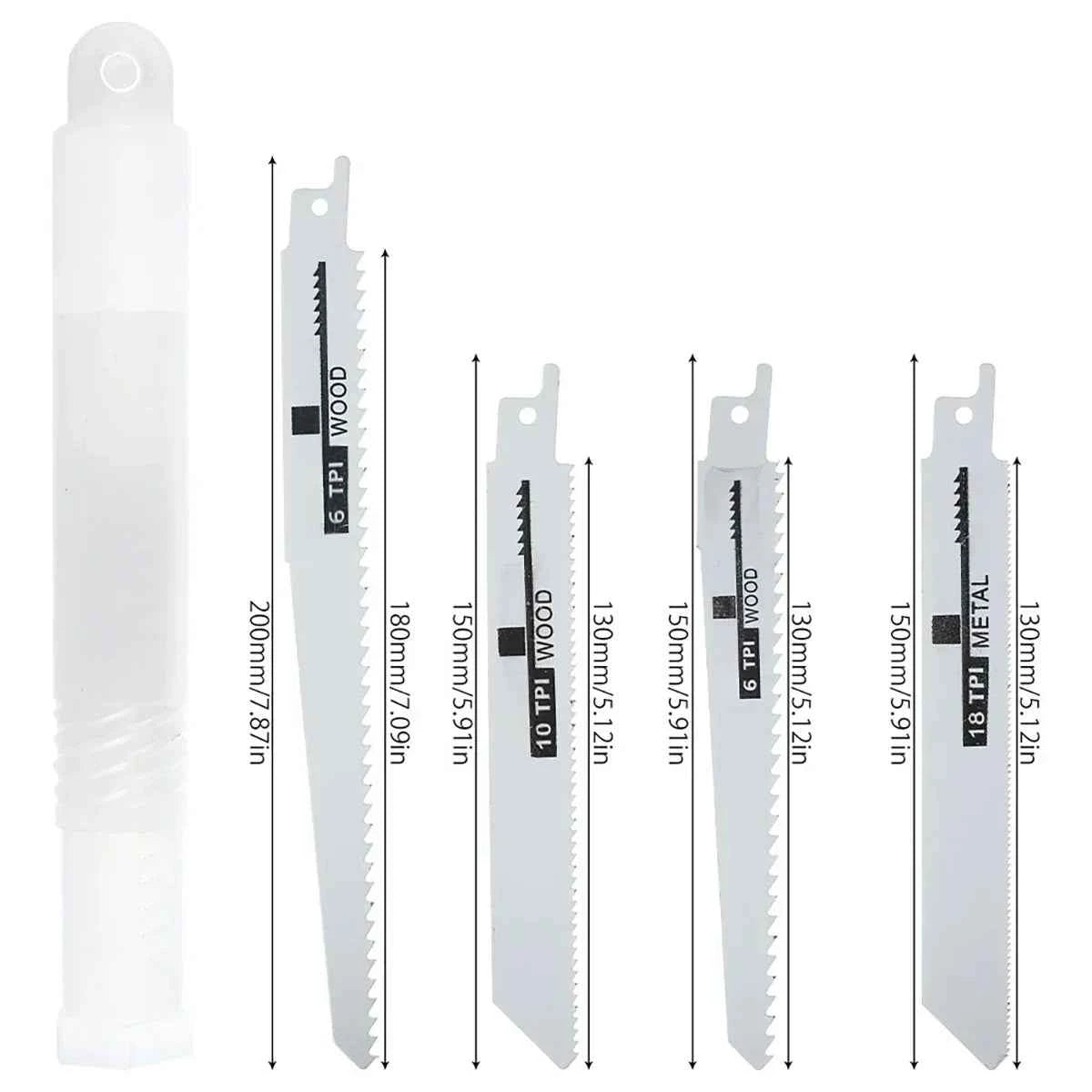 Lame De Scie Sabre blanches pour bois métal 10pcs