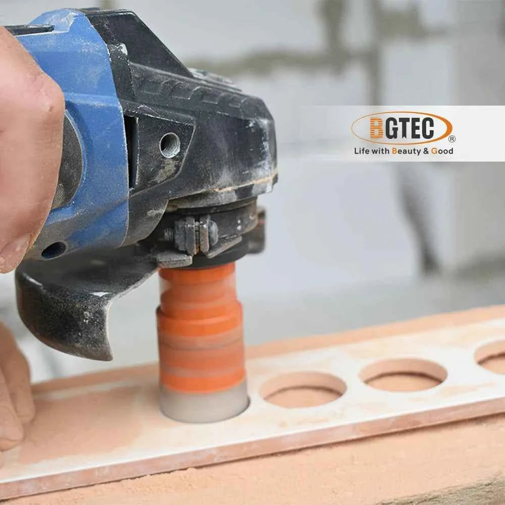 Kit Scie Cloche pour carrelage orange diamantée