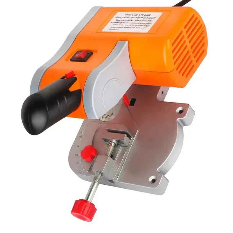 Scie Circulaire électrique mini orange à étau