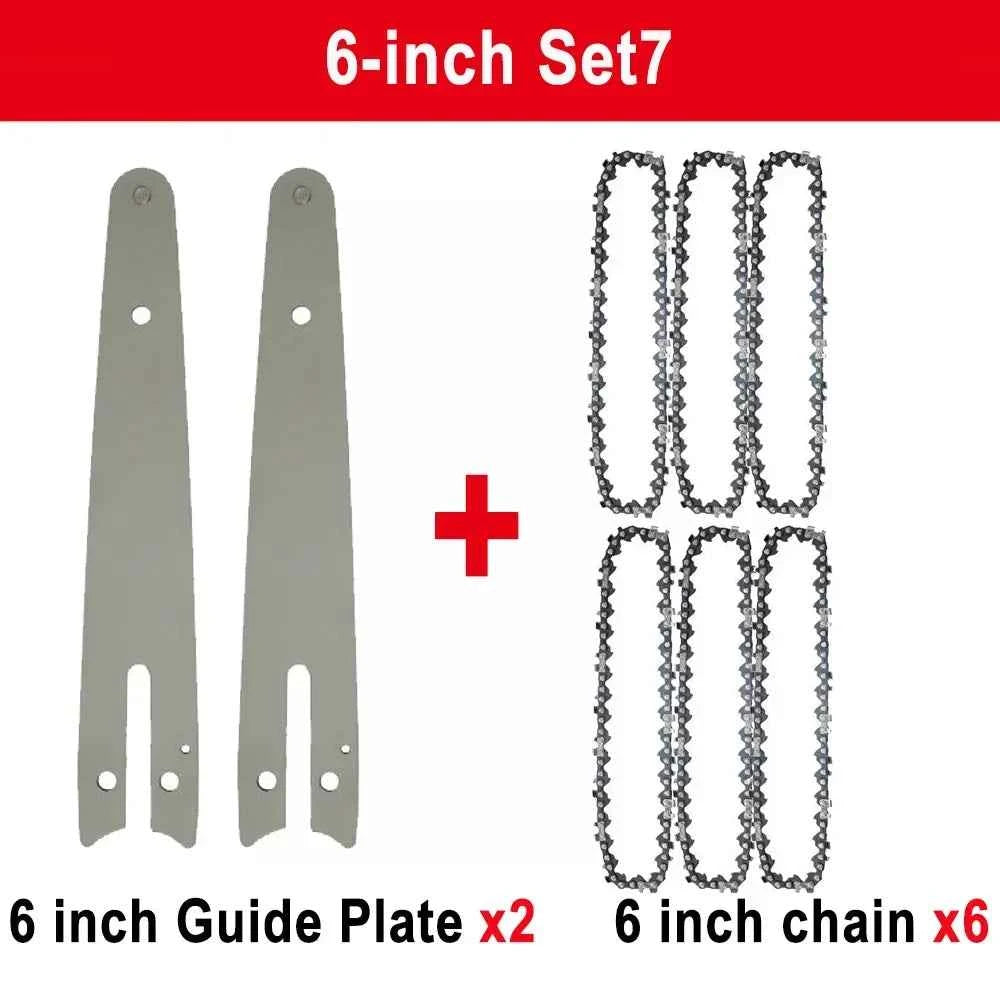 Chaîne De Scie électrique mini avec guide gris