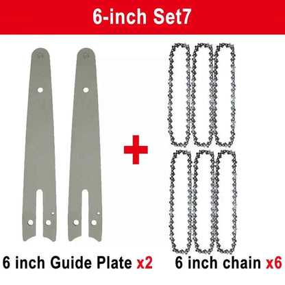 Chaîne De Scie électrique mini avec guide gris