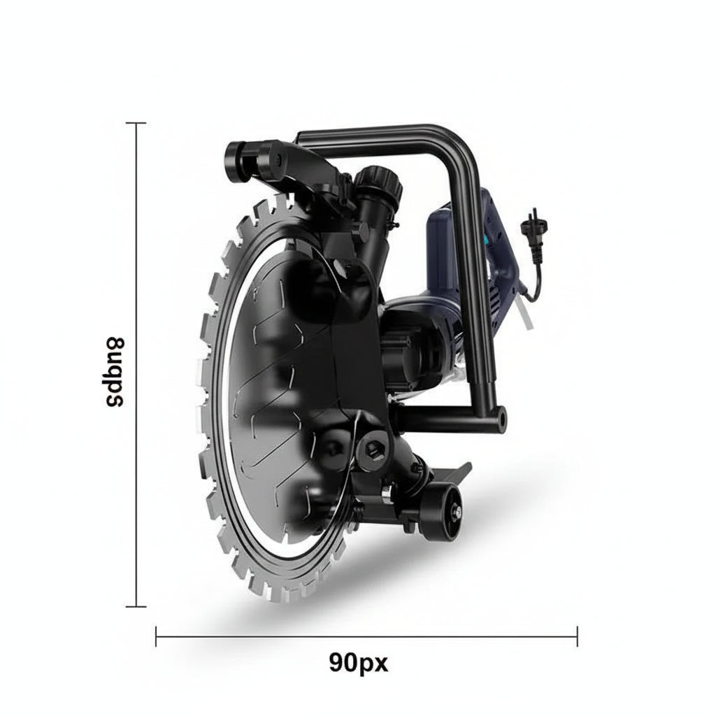 Scie Circulaire électrique portative noire à anneau