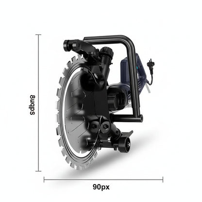 Scie Circulaire électrique portative noire à anneau