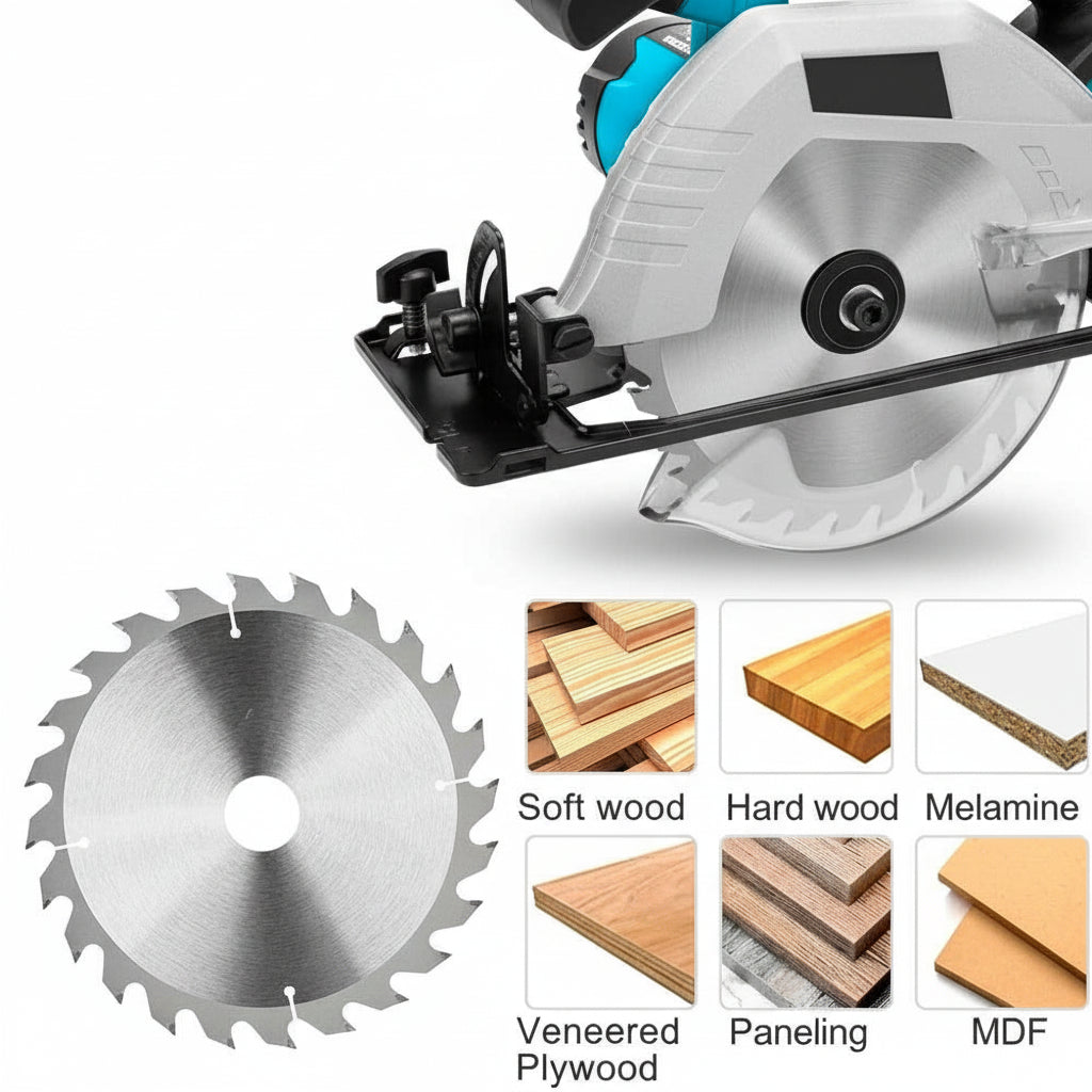 Lame De Scie Circulaire en acier argenté 165mm 60t