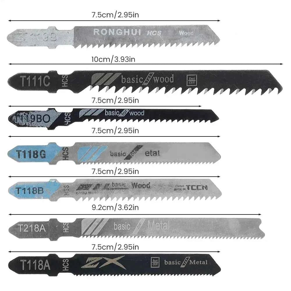 Lame De Scie Sauteuse hcs noir et argent 20 pièces