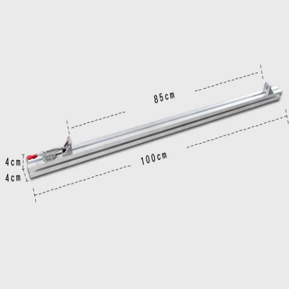 Guide De Scie en aluminium avec serre joint rouge