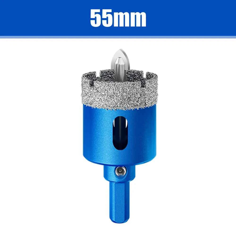 Lame De Scie bleu diamantée avec foret central