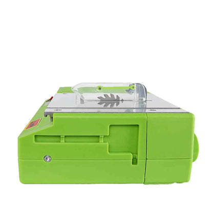 Scie Sur Table électrique mini verte avec capot transparent