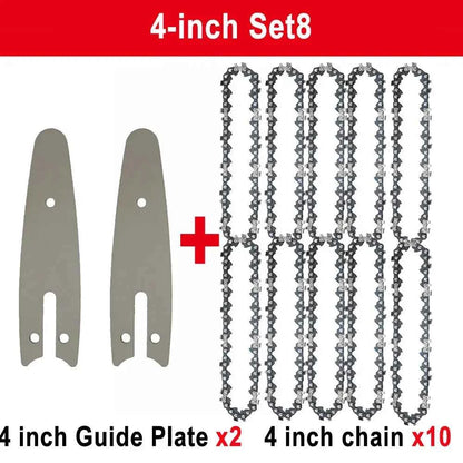Chaîne De Scie mini sans fil 4 inch avec guide gris