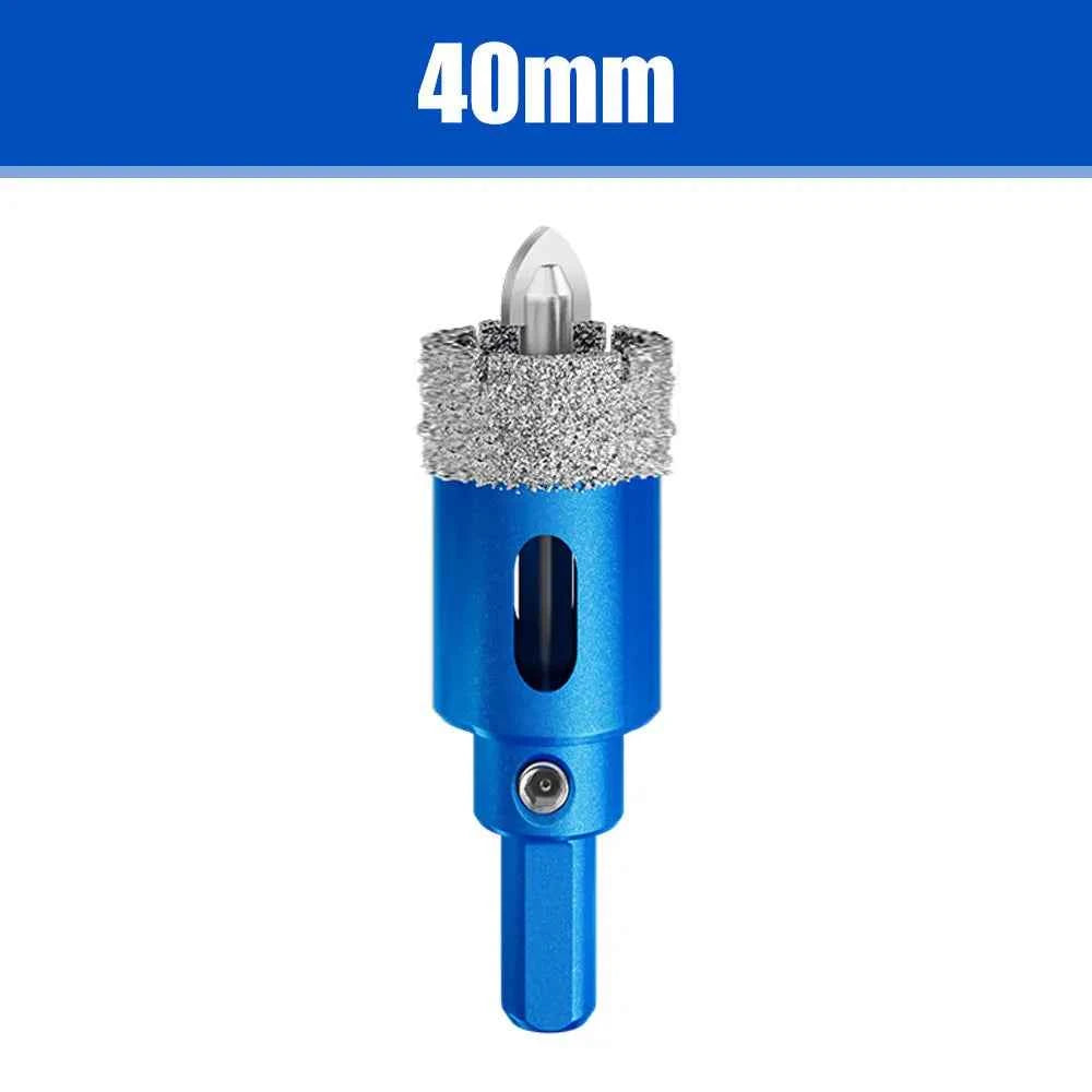 Lame De Scie bleu diamantée avec foret central