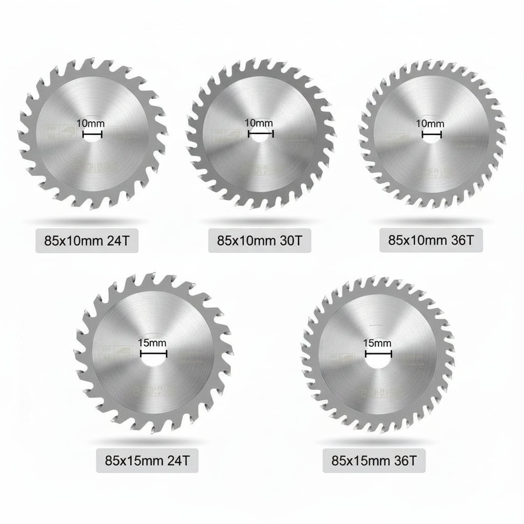 Lame De Scie Circulaire argent 85x10 15mm multi dents