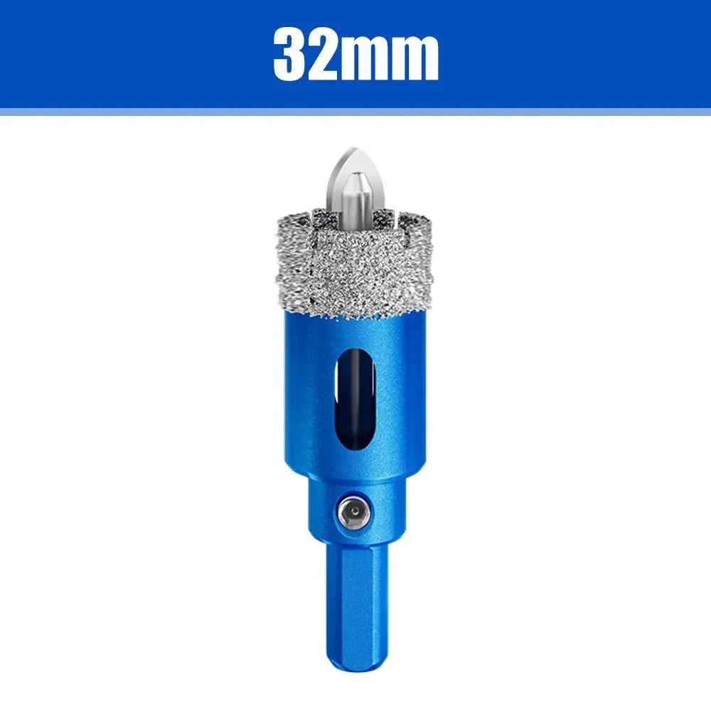 Lame De Scie bleu diamantée avec foret central