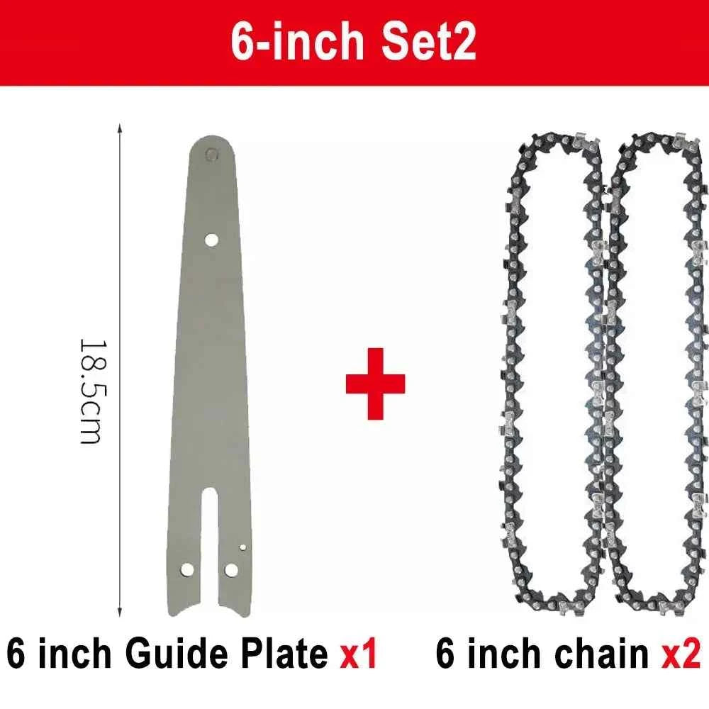 Chaîne De Scie électrique mini avec guide gris
