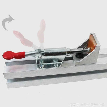 Guide De Scie en aluminium avec serre joint rouge