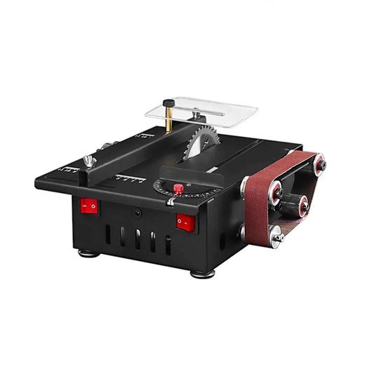 Scie Sur Table mini électrique noire à bande rouge