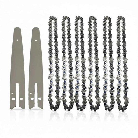 Chaîne De Scie à bois argent avec double guide