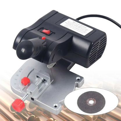 Scie Sur Table électrique mini avec base grise rouge