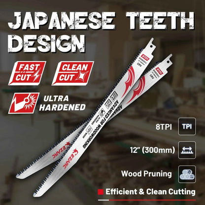 Lame De Scie Sabre à bois argent denture japonaise