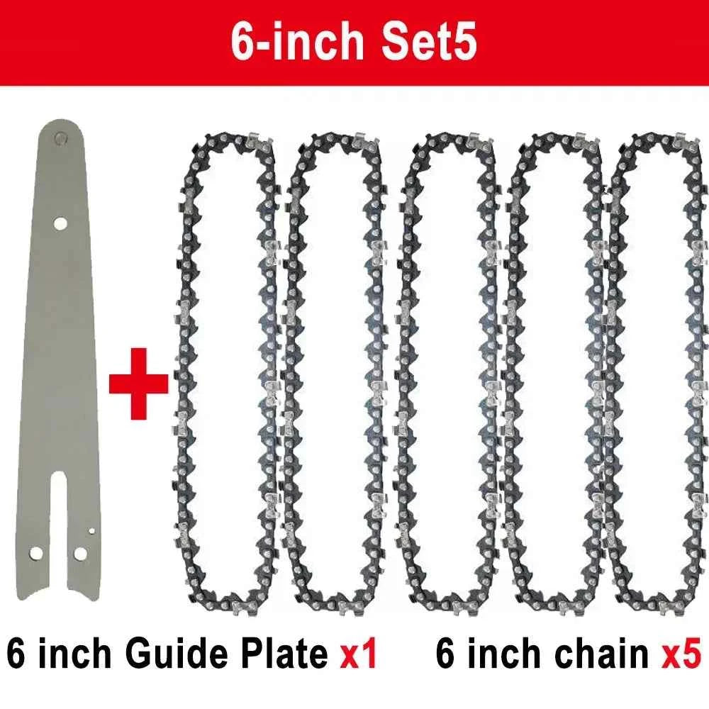 Chaîne De Scie électrique mini avec guide gris