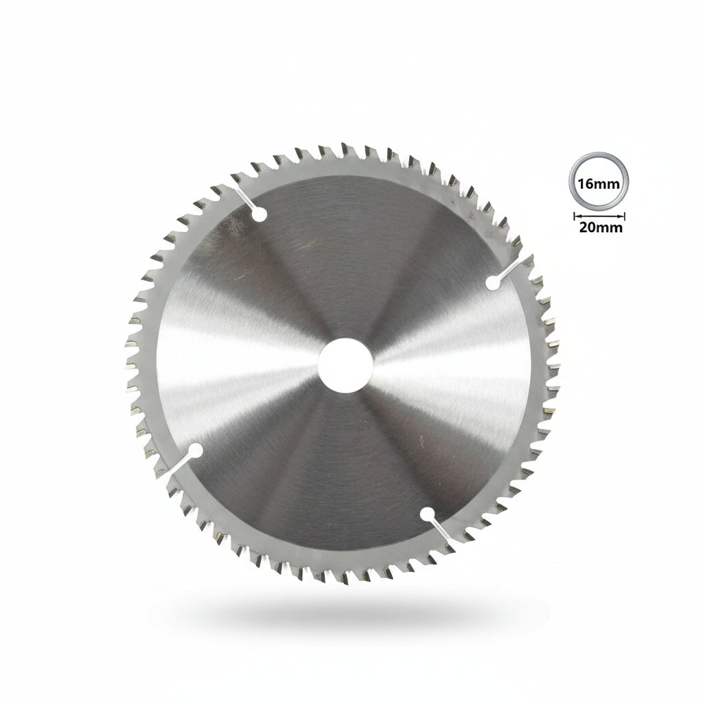 Lame De Scie Circulaire en acier argenté 165mm 60t