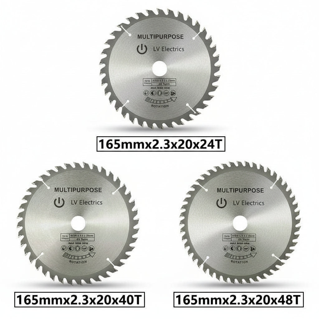 Lame De Scie Circulaire en acier argenté 165mm 60t