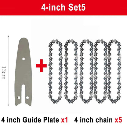 Chaîne De Scie mini sans fil 4 inch avec guide gris