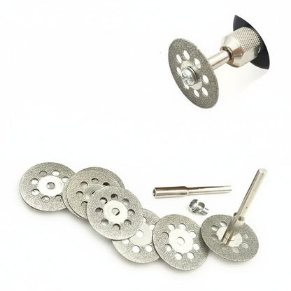 Lame De Scie disque argenté perforé 12pcs