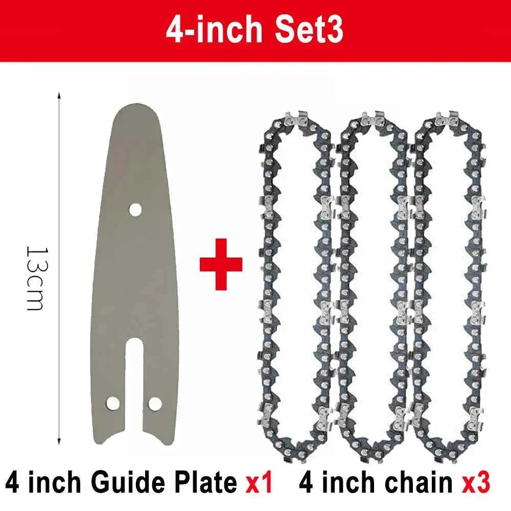 Chaîne De Scie mini sans fil 4 inch avec guide gris
