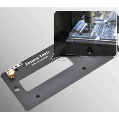 Guide De Scie avec plaque noire et rail bleu