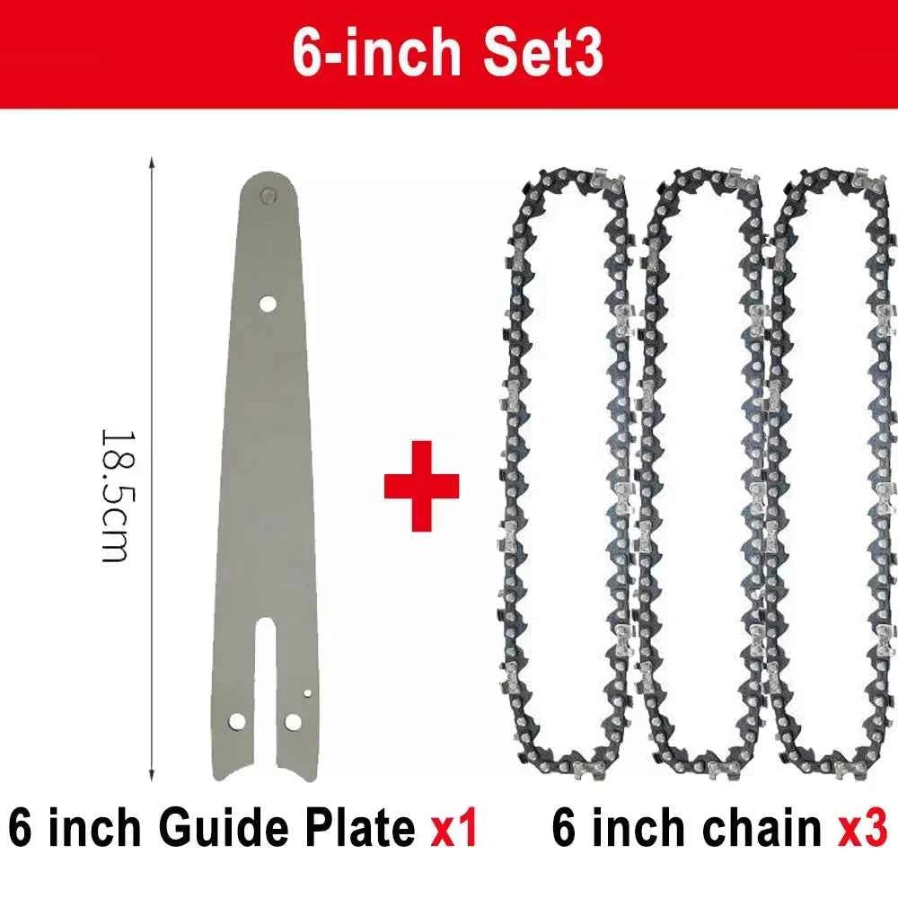 Chaîne De Scie électrique mini avec guide gris
