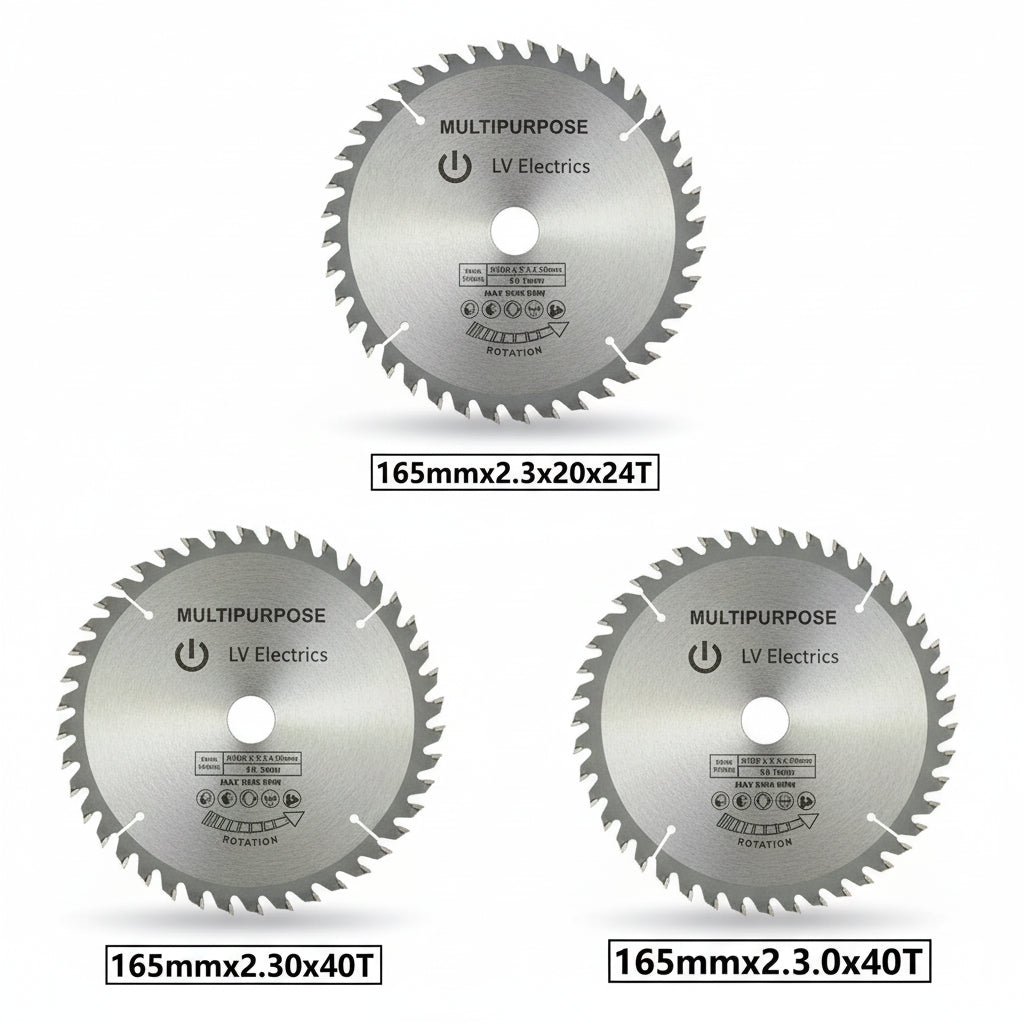 Lame De Scie Circulaire en acier argenté 165mm 60t