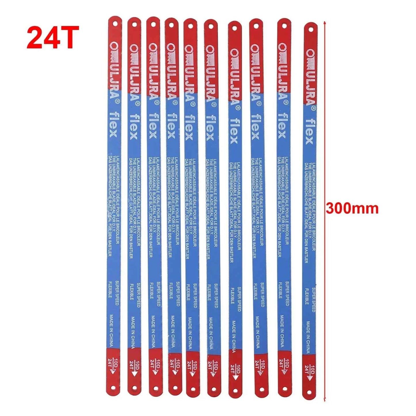 Scie À Métaux à main rouge et bleue flex