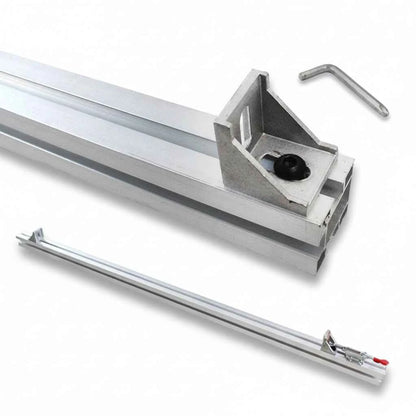Guide De Scie en aluminium avec serre joint rouge