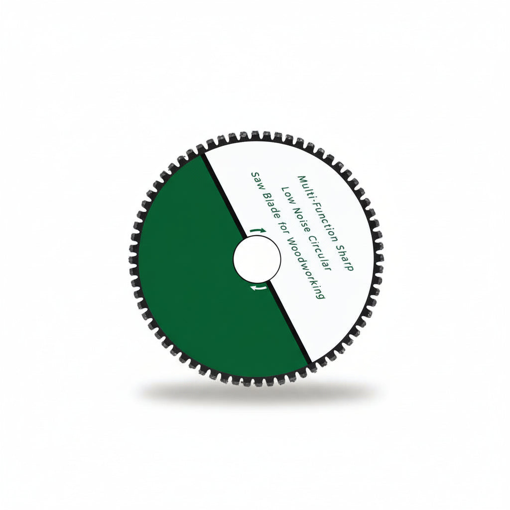 Lame De Scie Circulaire argent verte dentée