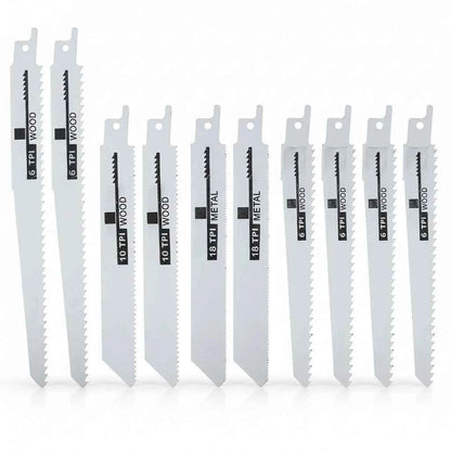 Lame De Scie Sabre blanches pour bois métal 10pcs